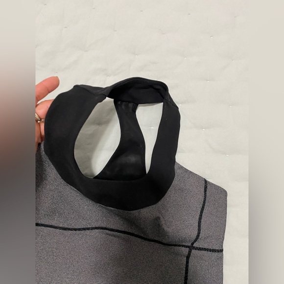 Gray and Black Lululemon athletic tank top - Picture 6 of 9